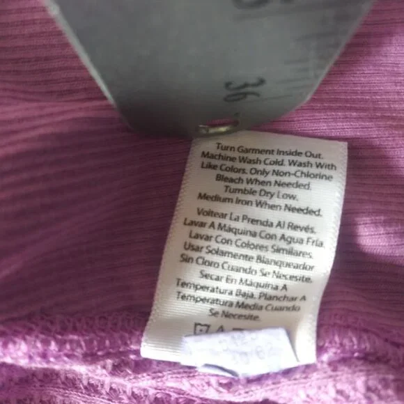 Terra & Sky women's size 1X violet waffle knit sweater - Picture 14 of 15